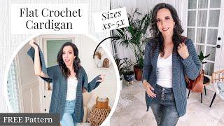 Autumn Wheat Crochet Cardigan, Free Crochet Pattern that's Size Inclusive