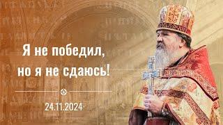 "Я не победил, но я не сдаюсь". Воскресная проповедь о. Андрея Лемешонка 24 ноября 2024 г.