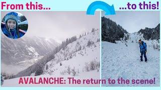 AVALANCHED IN CHAMONIX: Returning to the scene, equipment search & post acl surgery life update