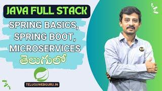 java full stack in telugu by telugu web guru | java full stack tutorial in telugu