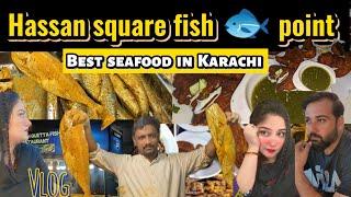 Hassan square fish point | daily vlogs pakistani | new channel ki detail | HubaArslanvlogs