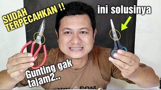 CARA MENAJAMKAN GUNTING YANG TUMPUL TANPA DIASAH !!