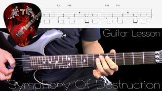 Symphony Of Destruction Guitar Lesson - Megadeth (with tabs)