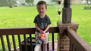 Hedge Trimmer Toy for Kids | Rainy Day Fun | Videos for Kids and Toddlers | Tools for Kids