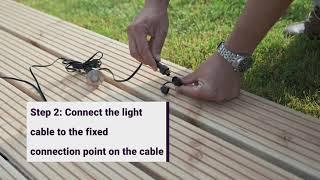 Techmar - How To Install Deck Lights Using Fixed Connector Cables