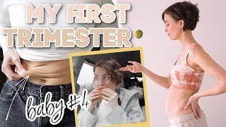 I Filmed My ENTIRE First Trimester | Weeks 5-13 (belly progression, nausea and ultrasound!)