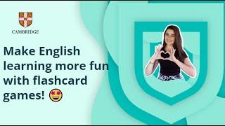 Make English learning more fun with flashcard games!