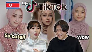  North Korean girl react to Hijab Tiktok