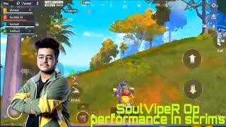 SoulVipeR OP 1v2 in scrims | Soul op performance in scrims