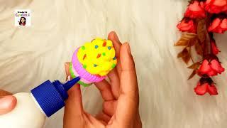 How to make ice-cream with clay | How to make miniature food with clay | Diy miniature with clay