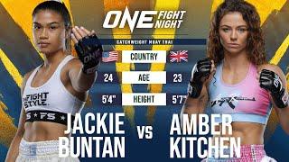 Jackie Buntan vs. Amber Kitchen | Muay Thai Full Fight