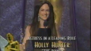 Holly Hunter winning Best Actress for The Piano