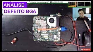 Sintomas típicos de bga! Aprenda analisar defeitos de bga em placas com ponte norte e sul.