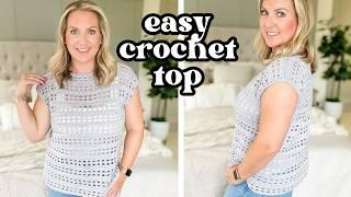 How to Crochet a Top  | Super EASY, Beginner Friendly Crochet Top