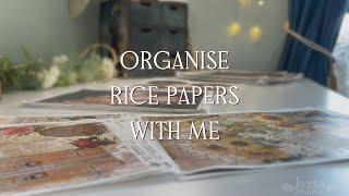 Sort Through Rice Papers With Me. Decoupage Rice Paper Sorting ASMR, No Talking