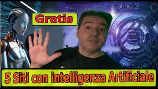 5 Siti di Intelligenza Artificiale Gratis per Content Creator