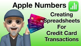 Using Apple Numbers for Credit Card Transactions