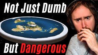 Why Flat Earthers Scare Me | Asmongold Reacts