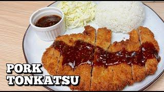 PORK TONKATSU | JAPANESE PORK CUTLET | HUNGRY MOM COOKING