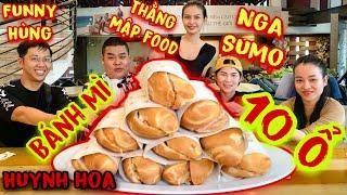 Nga Sumo - Funny Hùng - Thằng Mập Food Cùng Ăn 10 Ổ Bánh Mì Huỳnh Hoa Và Cái Kết | Tập 868