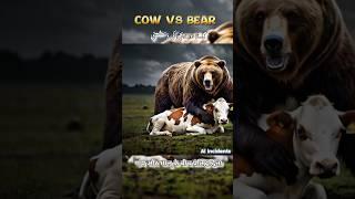 Cow Vs Bear #youtubeshorts #aishorts #aiincidents #aistory @YouTube