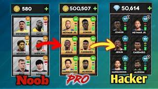 DLS 23: NOOB vs PRO vs HACKER Brazil Team (500,000 coins + 50,000 Diamonds)