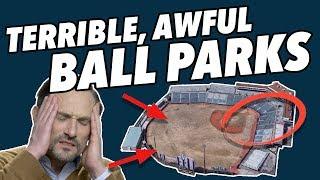 Critiquing the WORST MINOR LEAGUE Ballparks in America - More Terribad Stadiums