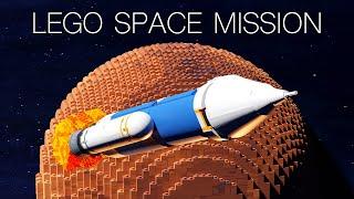 LEGO Space Rocket Launch - Mars Mission
