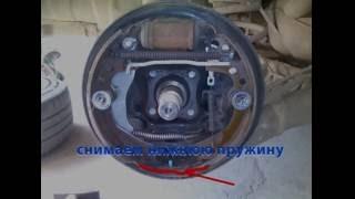 Replacing the rear (drum) brake pads Nissan Note E11