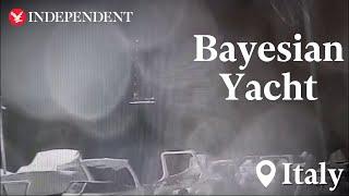 Moment Bayesian yacht engulfed by storm