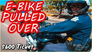 SUR RON E-bike Gets Pulled over by the Cops in California $600 Ticket