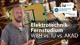 Fernstudium Elektrotechnik: Ich vergleiche IU vs. AKAD vs. WBH - Bachelor of Engineering