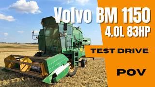 Volvo BM (Överum Aktiv) 1150 (4.0l 83HP) | POV Test Drive | CabView | Harvester