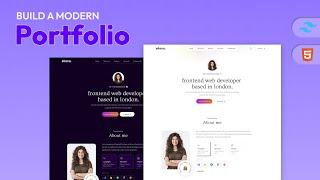 How To Make Portfolio Website Using HTML & CSS | Responsive Website Step by Step 2024