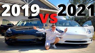 EVERY Change In The NEW 2021 Tesla model 3 Vs 2019 Tesla Model 3