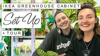 Set Up + TOUR Of My Ikea Greenhouse Cabinet  MILSBO Cabinet Set Up With @GoodGrowing