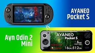 Ayn Odin 2 Mini Vs AYANEO Pocket S - Best Mini handheld 2024?