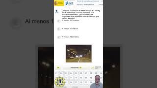 Examen DGT - Distancia de seguridad - #carnetdeconducir #permisob  #autoescuela  #aprendeaconducir