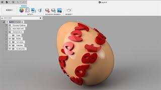 Egg Emboss - Fusion 360