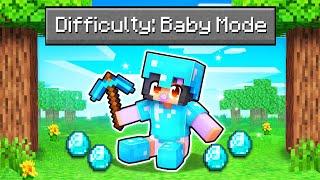 We Played Minecraft In "BABY MODE"!