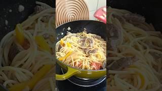 Stir Fry Beef Spaghetti - A Very Delicious Spaghetti Recipe #shorts #mouthwateringrecipes