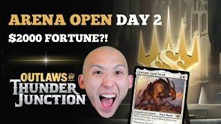 Fame And $2000 FORTUNE?! | Arena Open Day 2 Part 2 | Outlaws Of Thunder Junction Draft | MTG Arena