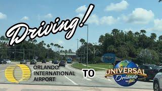 (4K) DRIVING! How to get to Universal Studios from Orlando Intl Airport  FULL TRIP #roadtrip #how