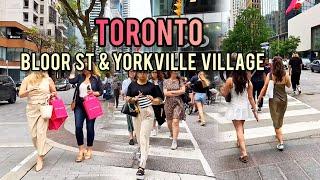 Toronto Downtown Bloor St And Yorkville Village Walking Tour Toronto Canada 4K