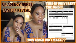 AGENCY NURSING (UK) | AGENCY NURSING SALARY | HOW MUCH DID I GET PAID? | REVEALING MY PAYSLIP!