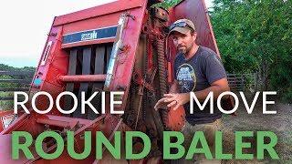 A ROOKIE MOVE and ROOKIE MISTAKE | Round Baler | Baler Clogging | Baler Belts Not Spinning