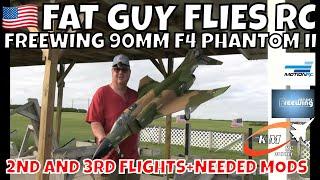 FREEWING 90MM F4 2ND AND 3RD FLIGHT AND NEEDED MODS! by FGFRC #rcjets