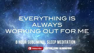 Affirmations: "Everything Is Working Out for Me" | Sleep Meditation, Rain Sounds & Dark Screen