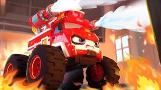 Monster Fire Truck | Sudden Fires | Monster Truck | Vroom Vroom Zone | Kids Songs | BabyBus