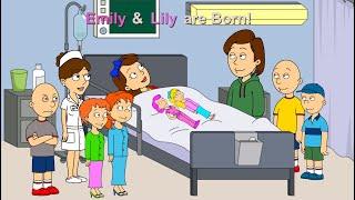 Caillou Gets Ungrounded: Emily & Lily are Born!